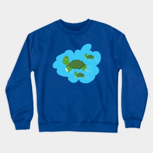 Turtles swimming! Crewneck Sweatshirt